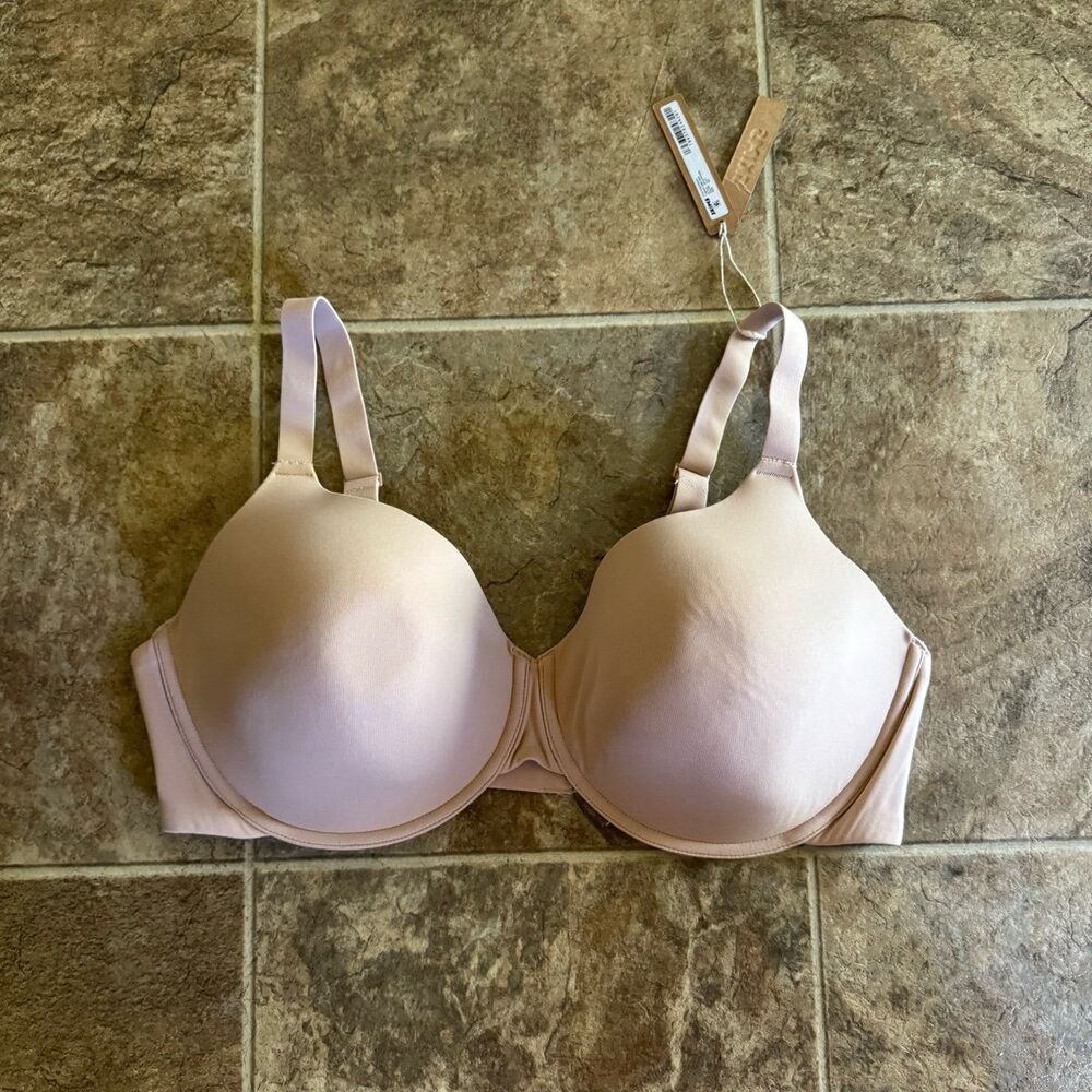 Skims Fits Everybody T-shirt Demi Bra Clay Size 42D
